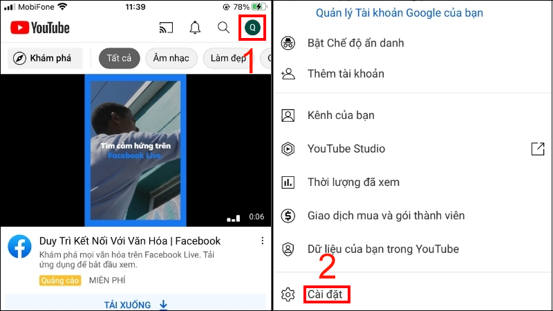 Cách bật, tắt chế độ Dark Mode của Youtube trên điện thoại, máy tính